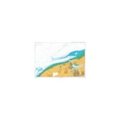 British Admiralty Nautical Chart 1351 Approaches to Calais
