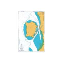 British Admiralty Nautical Chart 1366 Approaches to Pinang Harbour