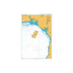 British Admiralty Nautical Chart 1387 Calabar to Bata including Isla de Bioko