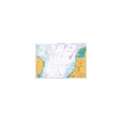 British Admiralty Nautical Chart 1408 Harwich and Rotterdam to Cromer and Terschelling