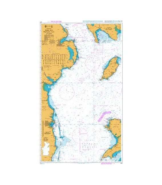 British Admiralty Nautical Chart 1411 Irish Sea Western Part