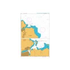 British Admiralty Nautical Chart 1418 Approaches to Brindisi