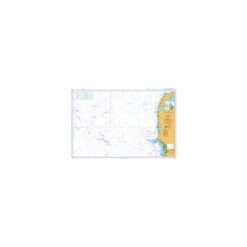 British Admiralty Nautical Chart 1422 Esbjerg to Hanstholm including Offshore Oil and Gas Fields