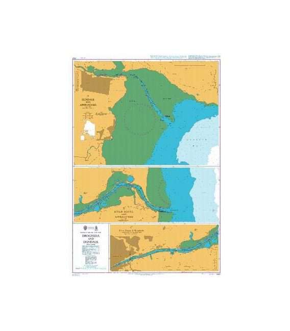 British Admiralty Nautical Chart 1431 Drogheda and Dundalk