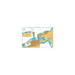 British Admiralty Nautical Chart 1436 Plans in Tahiti and Moorea