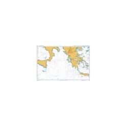 British Admiralty Nautical Chart 1439 Sicilia to Nisos Kriti