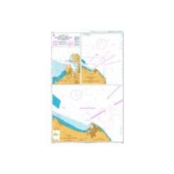 British Admiralty Nautical Chart 1444 Ancona and Falconara Marittima with Approaches