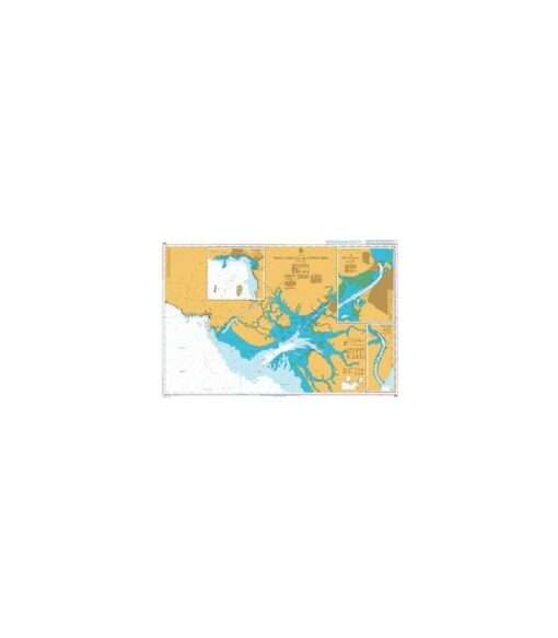 British Admiralty Nautical Chart 1456 Port de Douala and Approaches