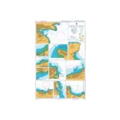 British Admiralty Nautical Chart 1462 Harbours on the North and East Coasts of Scotland