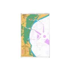 British Admiralty Nautical Chart 1483 Approaches to Chioggia, Malamocco, Venezia and Marghera