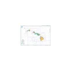 British Admiralty Nautical Chart 1510 Hawaii to Nihoa