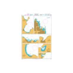 British Admiralty Nautical Chart 1532 Harbours in the Southern Dodekanisos