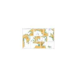 British Admiralty Nautical Chart 1538 Plans in the Northern Kyklades