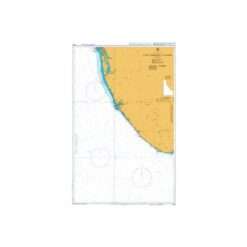 British Admiralty Nautical Chart 1566 Cape Comorin to Cochin