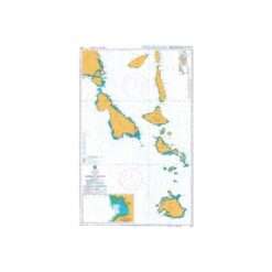 British Admiralty Nautical Chart 1570 Éfaté to Espiritu Santo