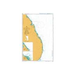 British Admiralty Nautical Chart 1583 Little Basses Reef to Pulmoddai Roads