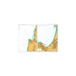 British Admiralty Nautical Chart 1585 Hefa (Haifa) and Approaches