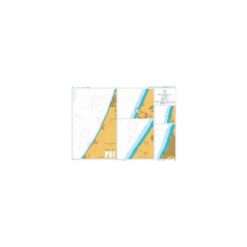 British Admiralty Nautical Chart 1591 Ports on the Coast of Israel