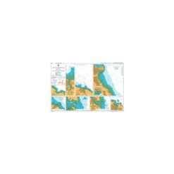 British Admiralty Nautical Chart 1612 Harbours and Anchorages on the East Coast of England and Scotland