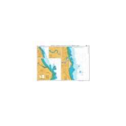 British Admiralty Nautical Chart 1627 Harbours on the East Coast of England