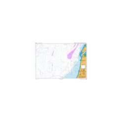 British Admiralty Nautical Chart 1631 DW Routes to Ijmuiden and Texel