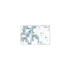 British Admiralty Nautical Chart 1640 Plans in the Iles Marquises