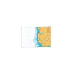 British Admiralty Nautical Chart 1664 Riviere Saloum to Ilheu de Caio