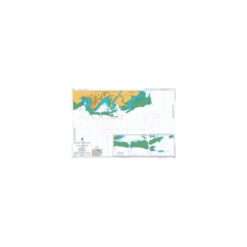 British Admiralty Nautical Chart 1674 Eastern Approaches to Suva Harbour