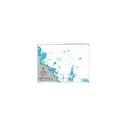 British Admiralty Nautical Chart 1686 Kunak and Approaches