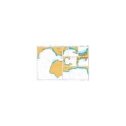 British Admiralty Nautical Chart 1687 Ports and Anchorages in Northern Greece