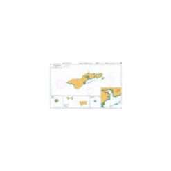 British Admiralty Nautical Chart 1729 Islands in American Samoa