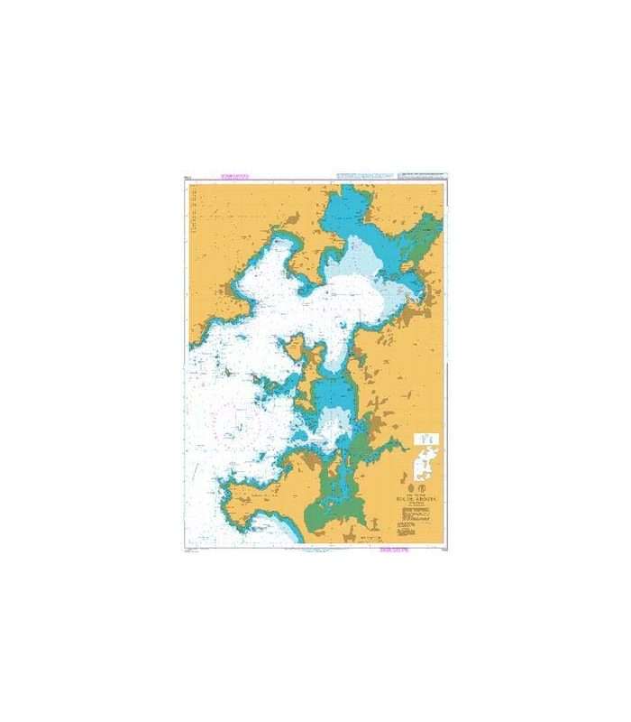 British Admiralty Nautical Chart 1764 Ria de Arousa