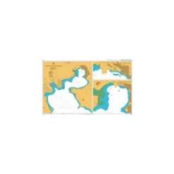 British Admiralty Nautical Chart 2070 Approaches to Thessaloniki