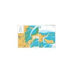 British Admiralty Nautical Chart 2134 Plans in Brunei Bay