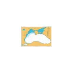 British Admiralty Nautical Chart 2214 Black Sea including Marmara Denizi and Sea of Azov