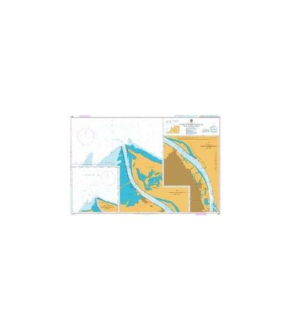 British Admiralty Nautical Chart 2261 Puerto Barranquilla and Approaches