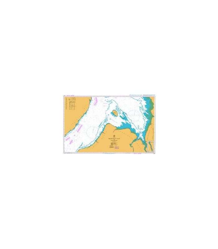 British Admiralty Nautical Chart 2271 Mezenskiy Zaliv to Pulon`ga