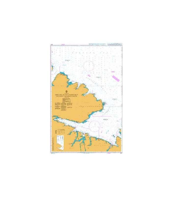 British Admiralty Nautical Chart 2317 Omgang to Mys Nemetskiy including Varangerfjorden