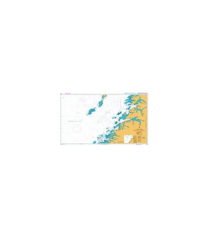 British Admiralty Nautical Chart 2321 Vestfjorden Myken to Moskenesoya