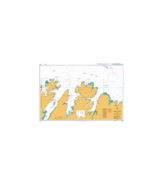 British Admiralty Nautical Chart 2330 Nordkapp to Makkaur