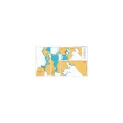 British Admiralty Nautical Chart 2405 Ports in Western Greece