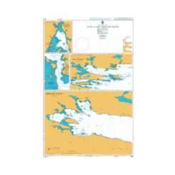British Admiralty Nautical Chart 2550 Plans in East Falkland Island