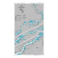 British Admiralty Nautical Chart 2605 Delaware River Philadelphia to Trenton