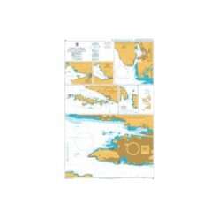 British Admiralty Nautical Chart 269 Ploce and Split with Adjacent Harbours, Channels and Anchorages