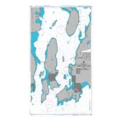 British Admiralty Nautical Chart 2730 Narragansett Bay including Newport Harbor