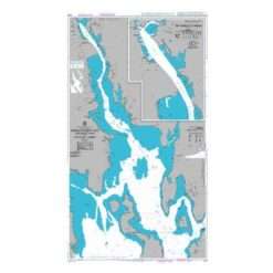 British Admiralty Nautical Chart 2731 Narragansett Bay Hog Island Shoal to Providence Harbor
