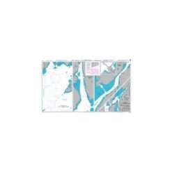 British Admiralty Nautical Chart 2732 New London and Fall River Harbors and Approaches