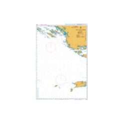 British Admiralty Nautical Chart 2774 Otok Vis to Sibenik