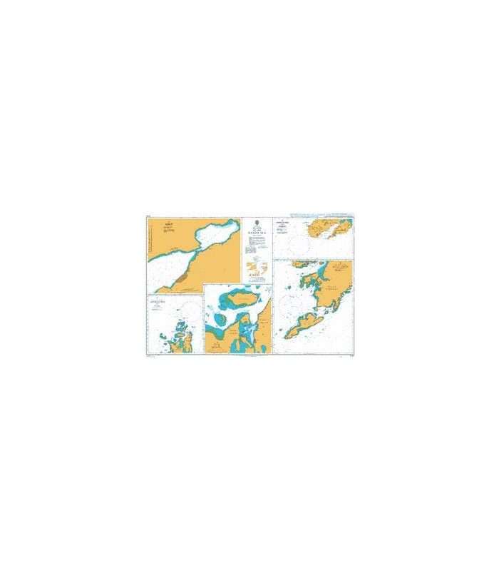 British Admiralty Nautical Chart 2791 Plans in the Banda Sea