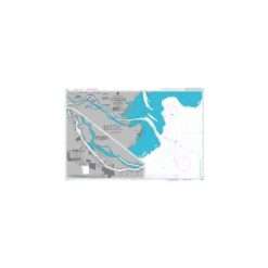 British Admiralty Nautical Chart 2807 Savannah River and Approaches including Savannah